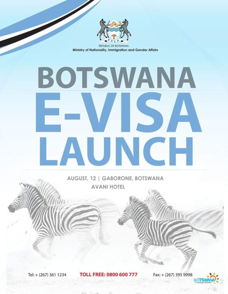 BOTSWANA TO LAUNCH ONLINE VISA APPLICATION PLATFORM ON 12TH AUGUST 2021