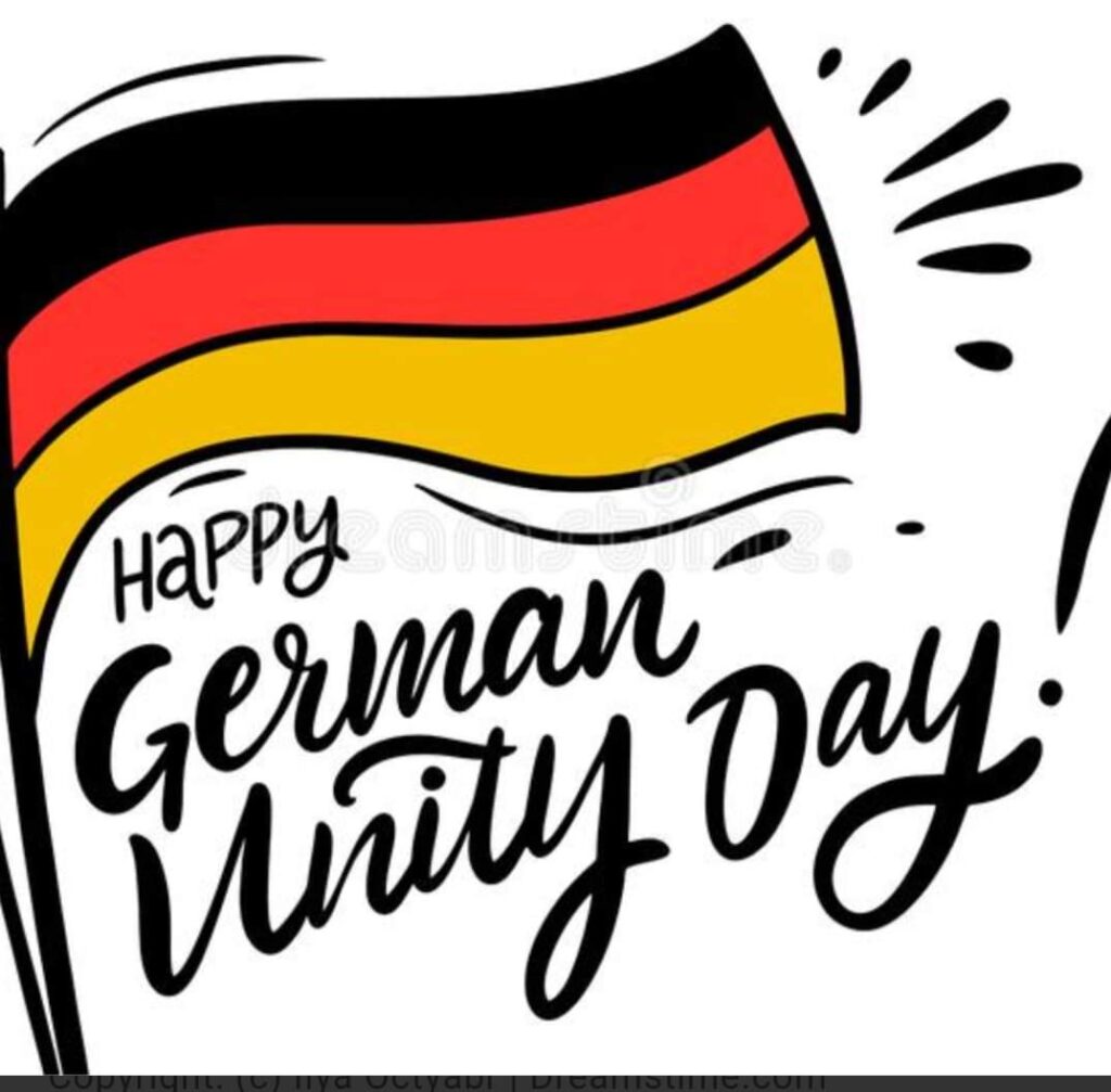 3 OCTOBER DAY OF GERMAN UNITY