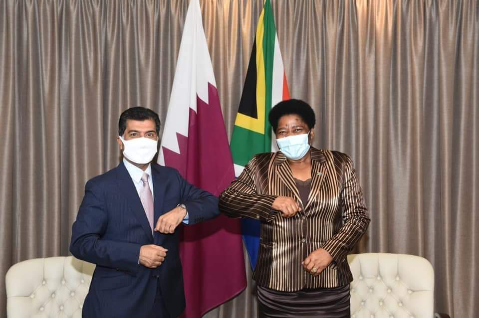 DEPUTY MINISTER CANDITH MASHEGO-DLAMINI HOSTED HER COUNTER PART THE SECRETARY-GENERAL OF THE MINISTRY OF FOREIGN AFFAIRS OF THE STATE OF QATAR, DR AHMED HASSEN AL-HAMMADI