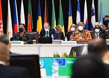 The Minister of International Relations and Cooperation, Dr Naledi Pandor, arrived in Kigali. Rwanda, to participate in the 2nd African Union (AU)- European Union (EU) Ministerial Meeting, taking place on 25 and 26 October 2021