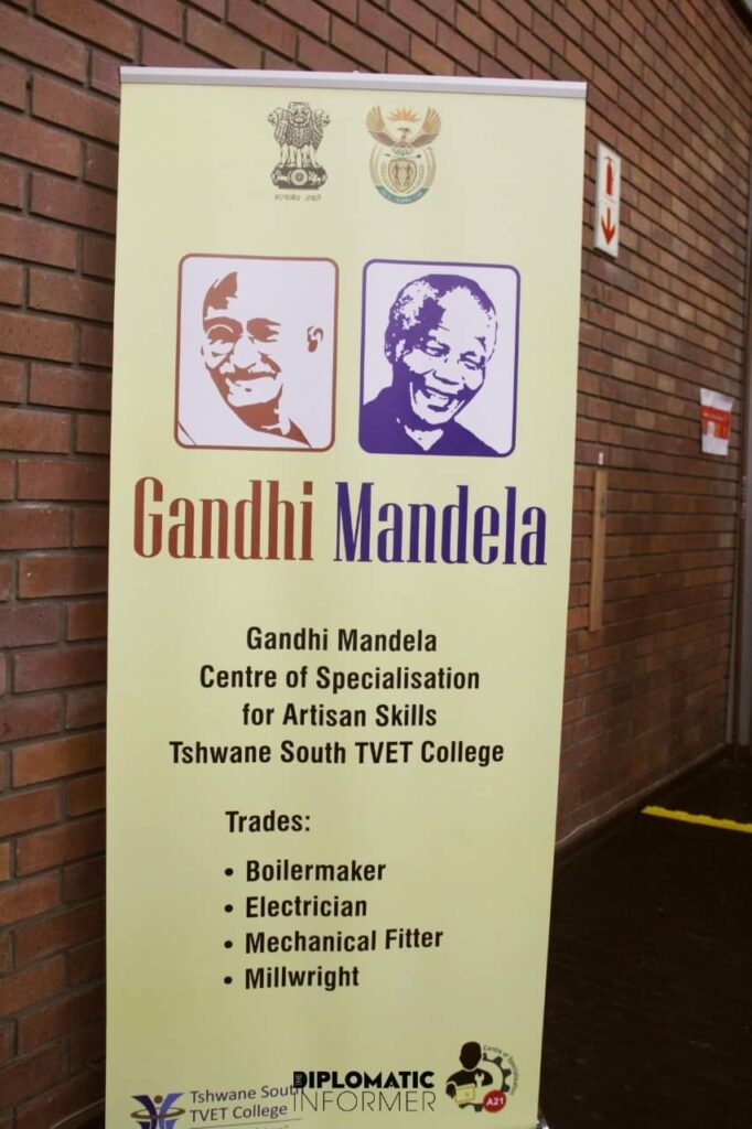 Gandhi-Mandela Centre of Specialisation for Artisan Skills in Pretoria, a reflection of strong relationship and cooperation between India 🇮🇳 and South Africa 🇿🇦