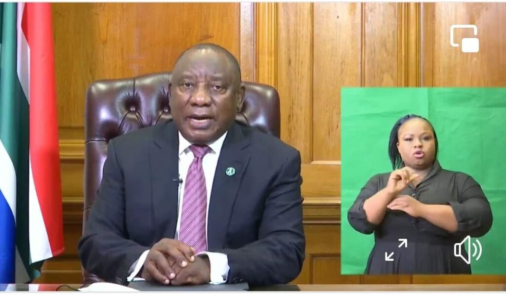 STATEMENT BY PRESIDENT CYRIL RAMAPHOSA ON PROGRESS IN THE NATIONAL EFFORT TO CONTAIN THE COVID-19 PANDEMIC