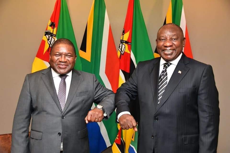 PRESIDENT CYRIL RAMAPHOSA RECEIVES HIS EXCELLENCY FILlPE NYUSI, PRESIDENT OF THE REPUBLIC OF MOZAMBIQUE