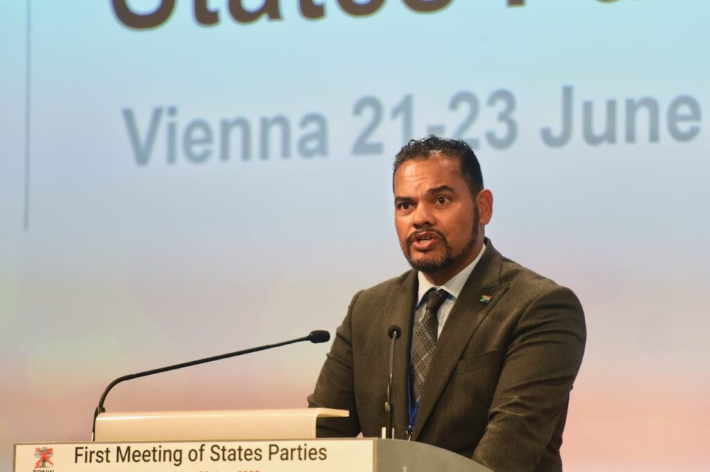 STATEMENT BY MR ALVIN BOTES DEPUTY MINISTER OF INTERNATIONAL RELATIONS AND COOPERATION OF SOUTH AFRICA TO THE FIRST MEETING OF STATES PARTIES TO THE TREATY ON THE PROHIBITION OF NUCLEAR WEAPONS