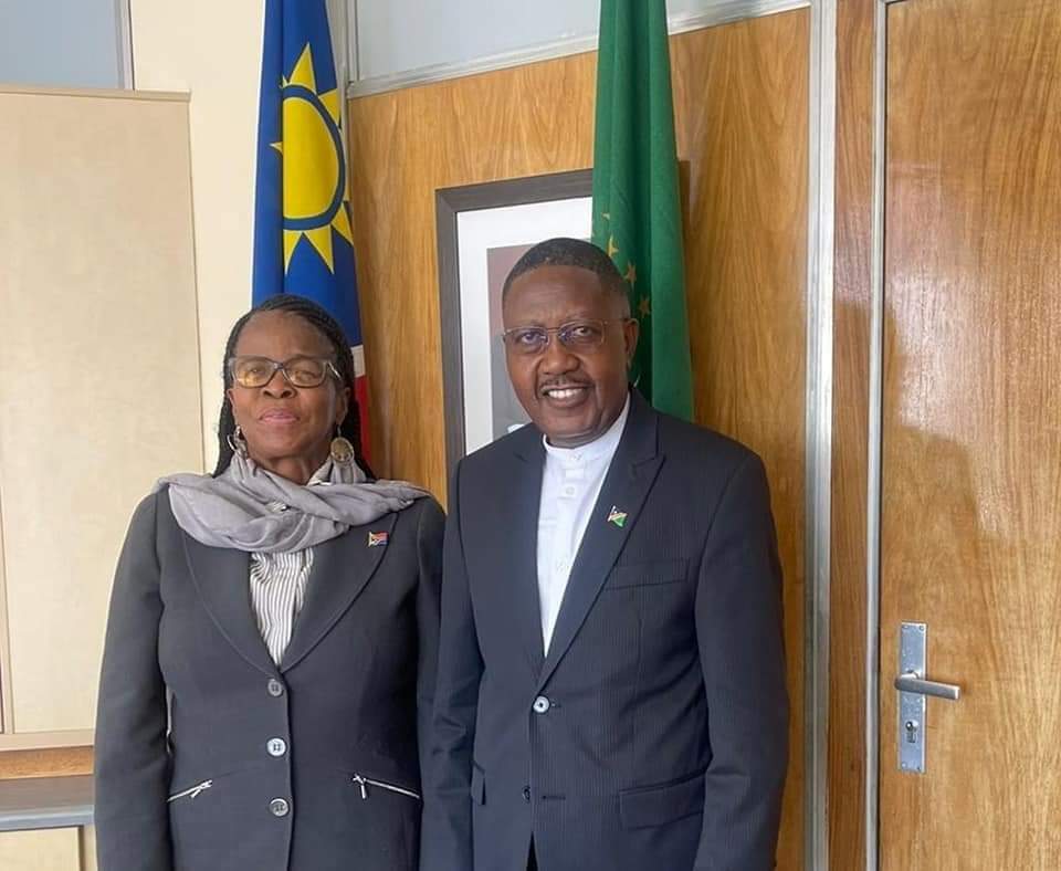 High Commissioner of the Republic of South Africa to Namibia, Her Excellency Thenjiwe Ethel Mtintso paid a courtesy call on Executive Director of the Ministry of International Relations and Cooperation of Namibia