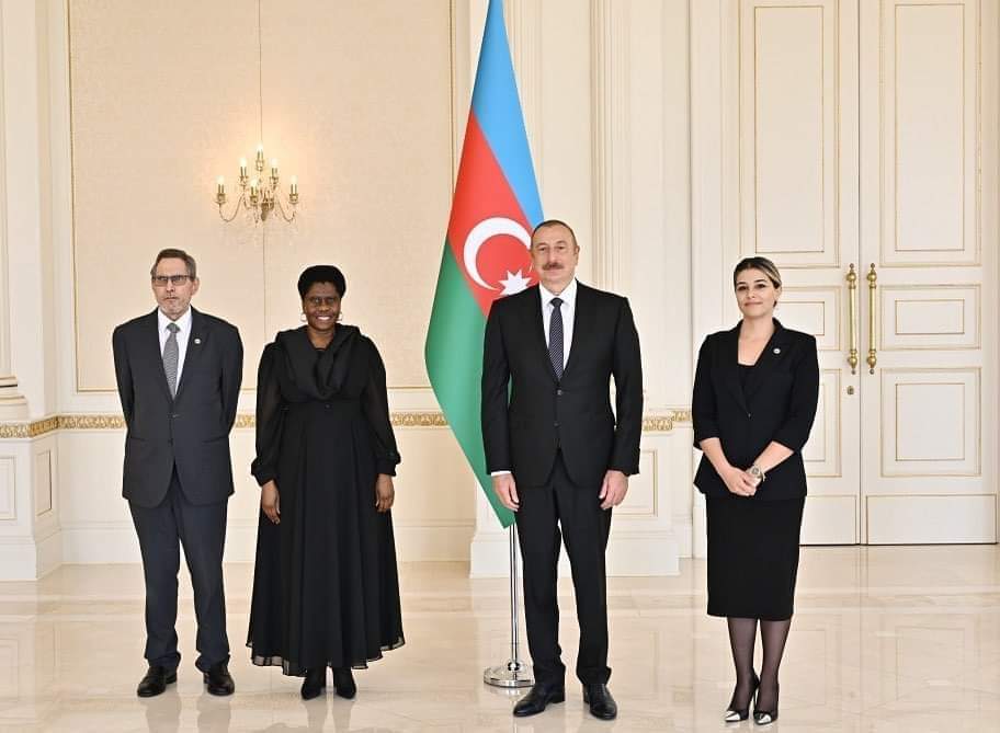 SA Ambassador  H.E. Dipuo Letsatsi-Duba Presents Her Credentials To The President Of Azerbaijan