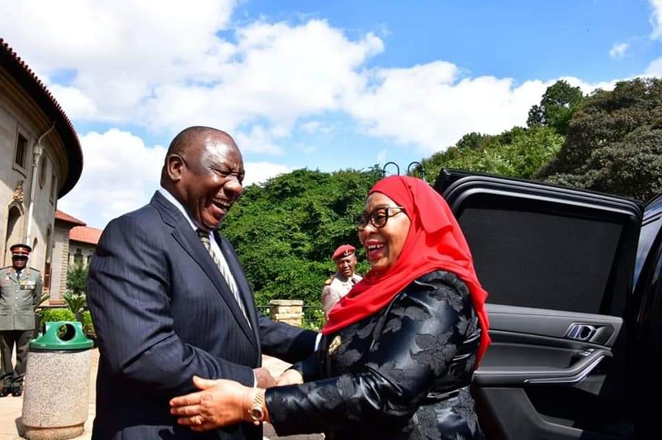 President Cyril Ramaphosa hosts Her Excellency President Samia Suluhu Hassan of Tanzania