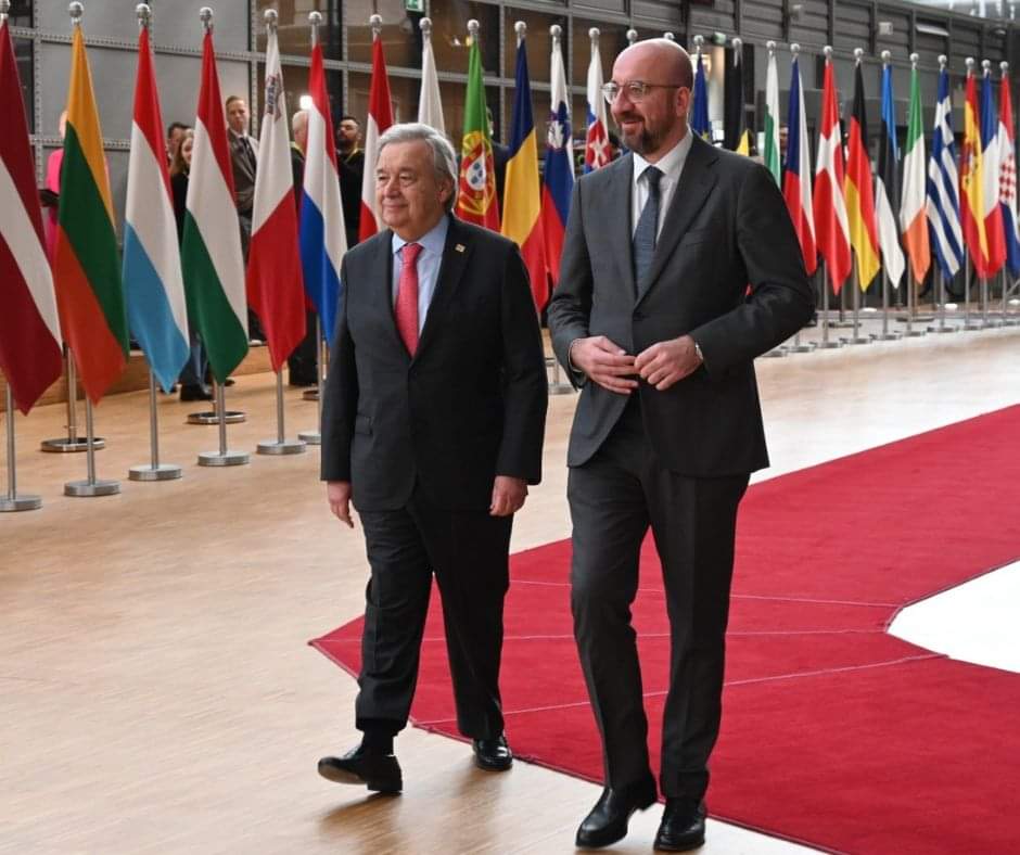 The UN Secretary-General pays a visit to Belgium