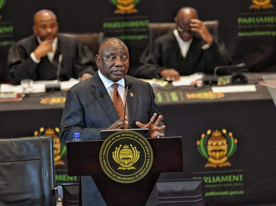 President Cyril Ramaphosa delivers the 2023 State of the Nation Address to a joint sitting of the two Houses of Parliament - the National Assembly (NA) and National Council of Provinces (NCOP), Cape Town City Hall