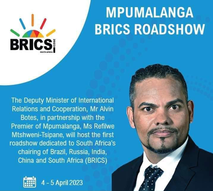 Deputy Minister Botes to host first BRICS roadshow in Mpumalanga