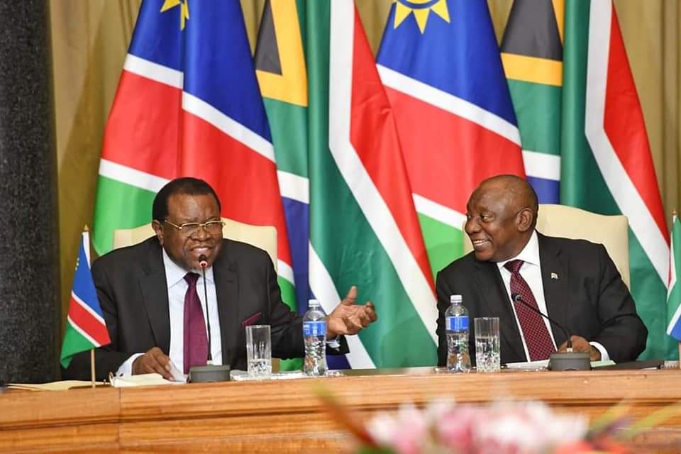 Statement by His Excellency Dr Hage G. Geingob, President of the Republic of Namibia on the Occasion of the Official Talks During the State Visit to the Republic of South Africa, Pretoria this week